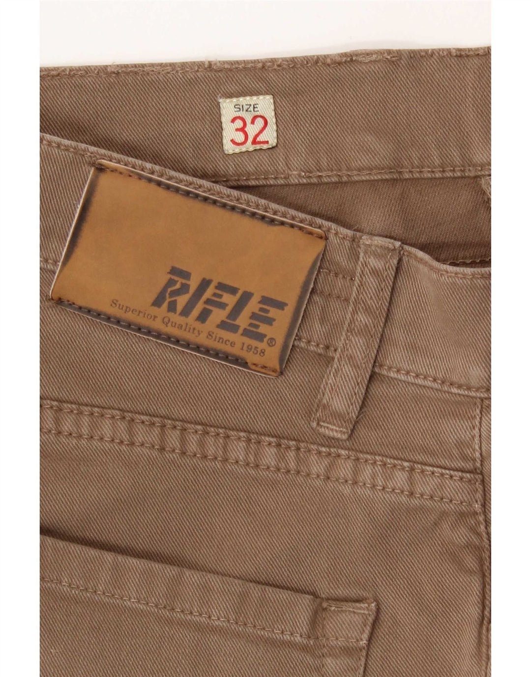 Vaqueros ajustados para mujer Rifle W32 L34 Algodón beige