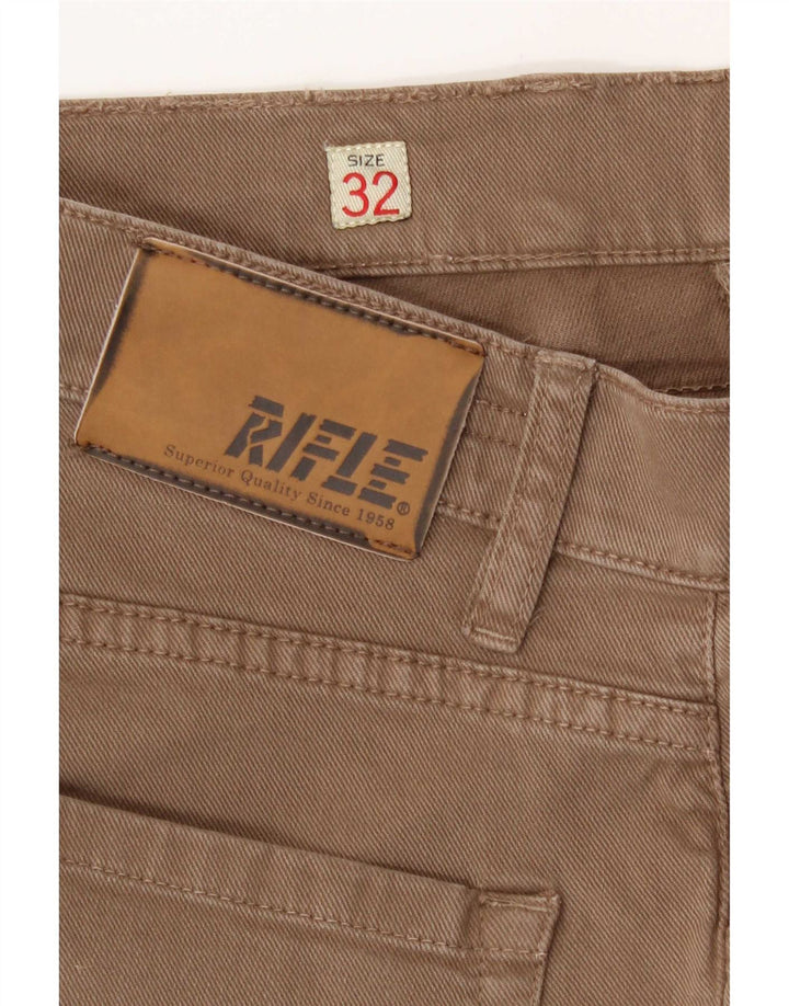 Vaqueros ajustados para mujer Rifle W32 L34 Algodón beige