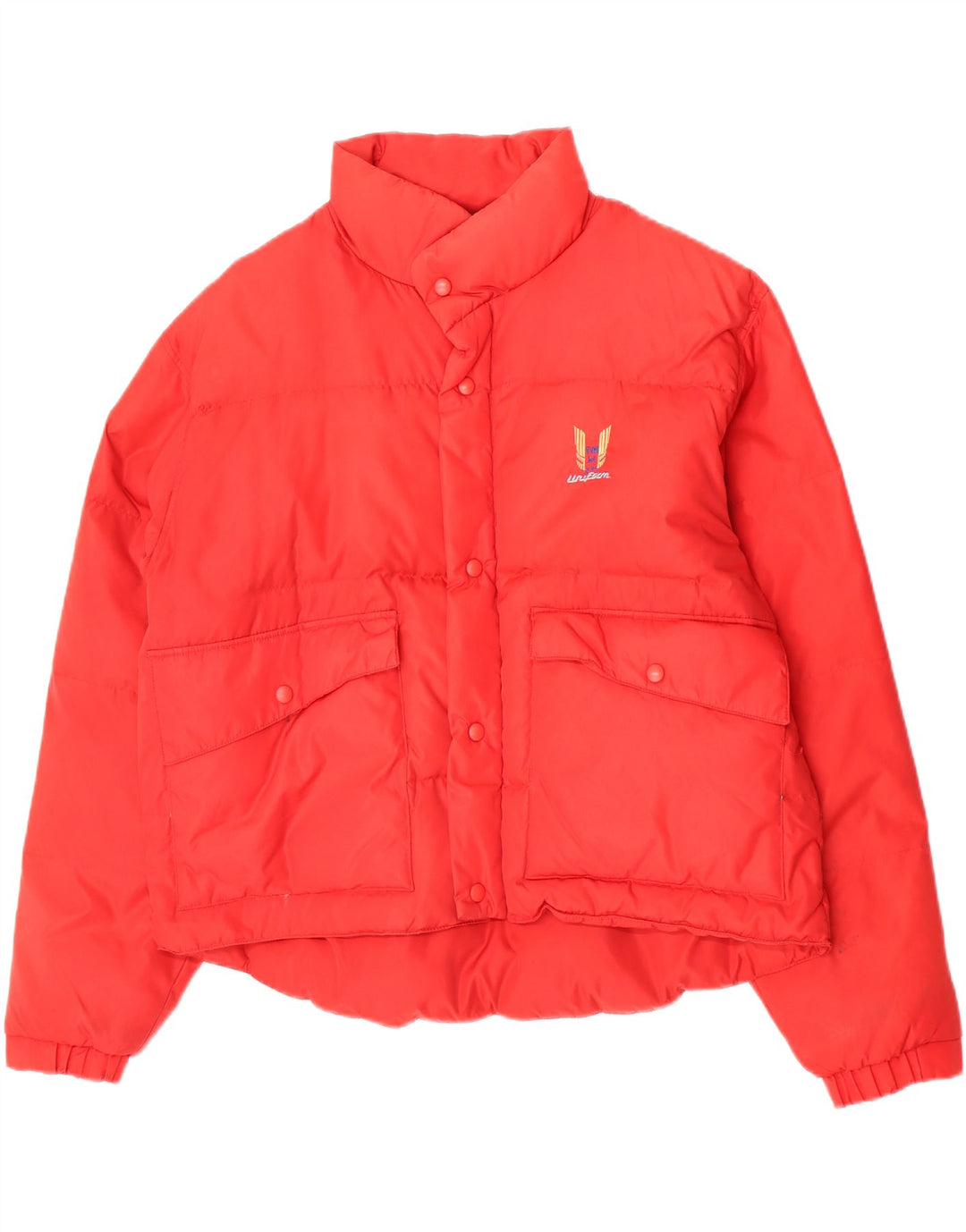 Uniforme Hombre USA Graphic Chaqueta Acolchada UK 42 XL Rojo