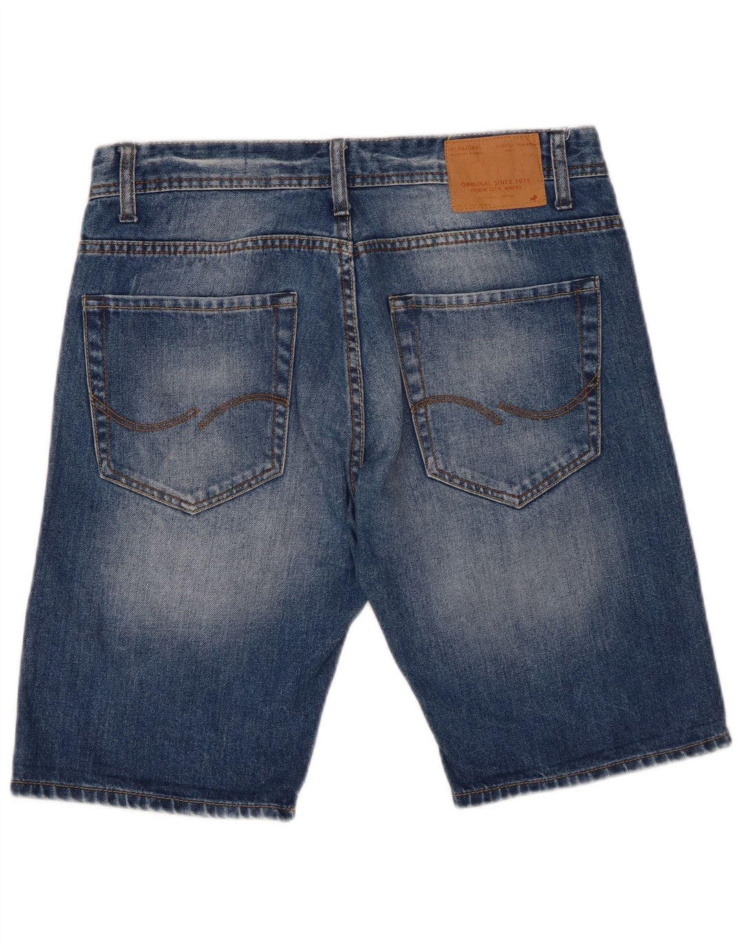 Jack & Jones Mens Shorts De Mezclilla Medio W32 Algodón Azul