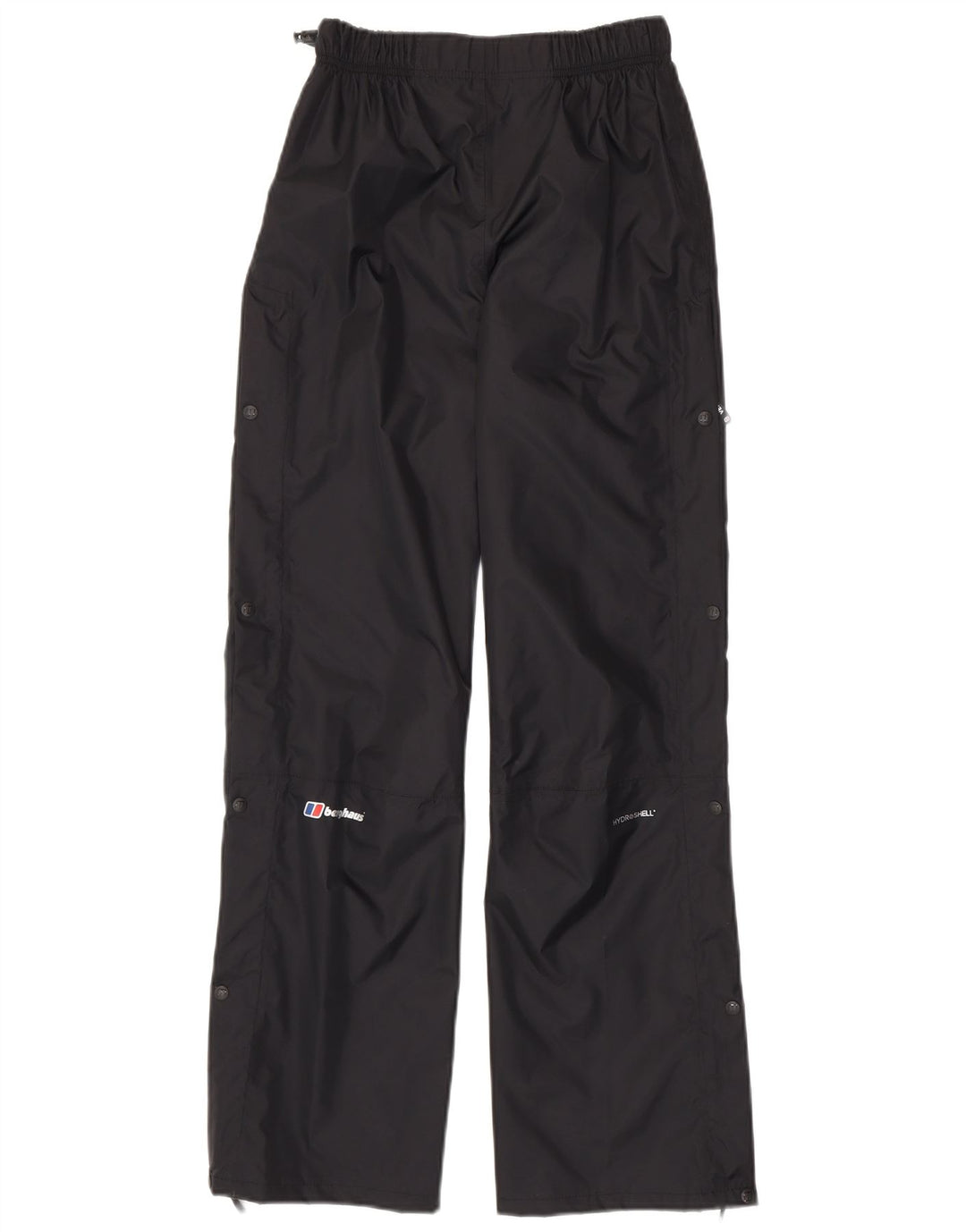 Berghaus Pantalones impermeables para mujer, talla 40, talla pequeña, poliamida negra