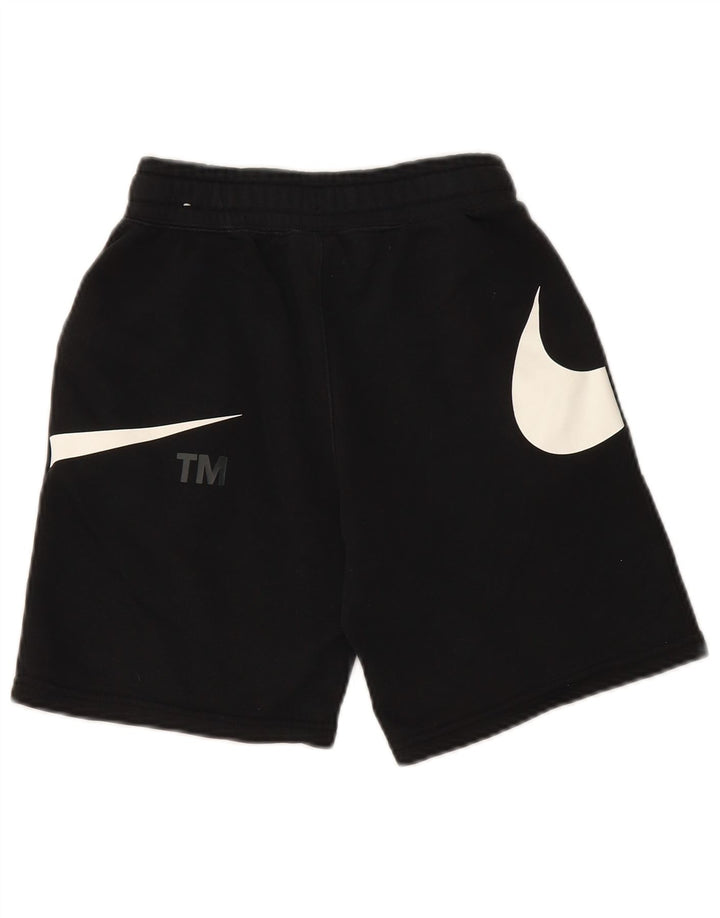 NIKE Pantalones cortos deportivos con gráficos para niños 10-11 años Mediano Algodón negro