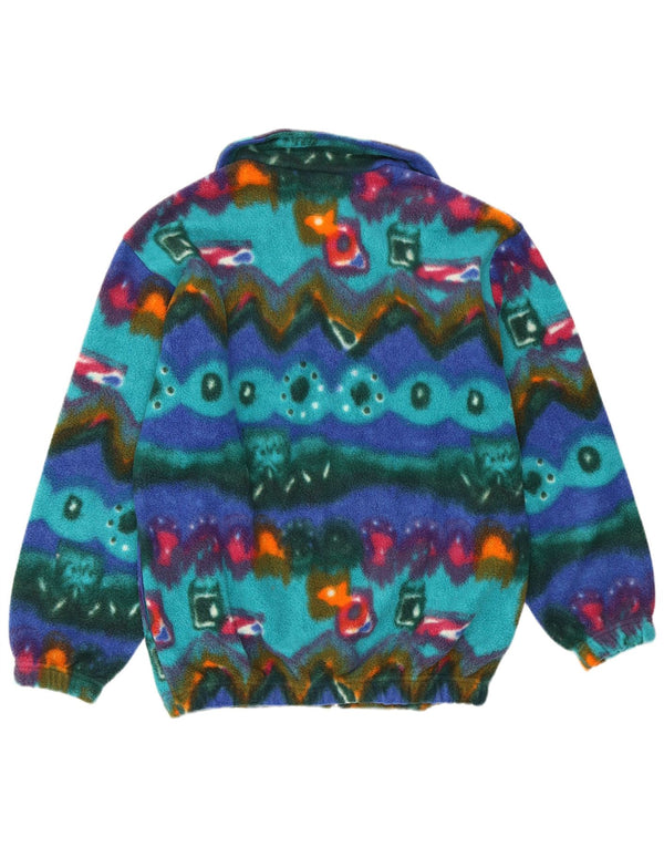 Cacao Chaqueta Polar Hombre IT 46 Small Poliéster Geométrico Multicolor
