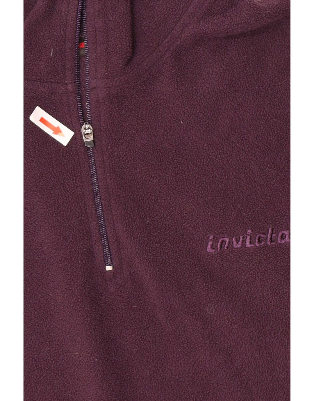 Jersey de forro polar con cuello y cremallera para mujer Invicta UK 14 Poliéster morado mediano