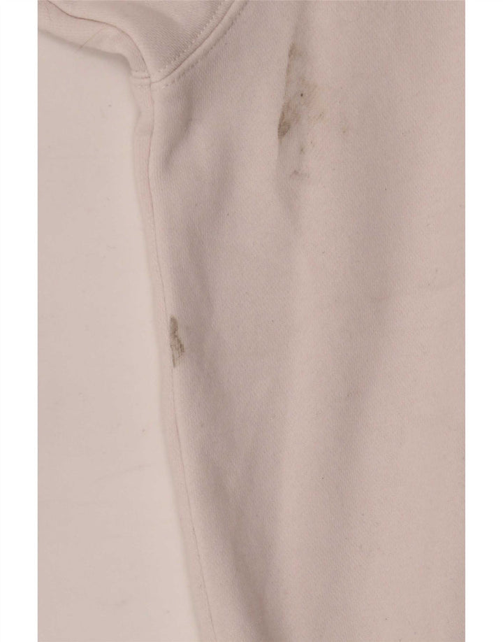 Nike - Sudadera extragrande con gráfico para mujer, talla 40, algodón blanco mediano