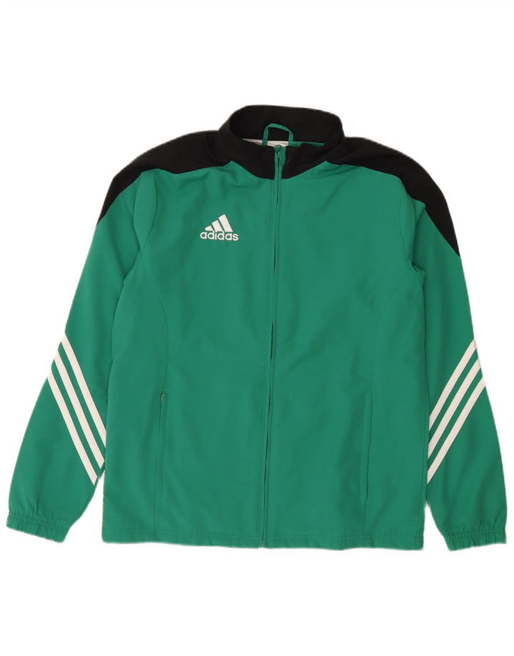 Adidas Chaqueta de chándal para niño 13-14 años XL Verde Colorblock Poliéster