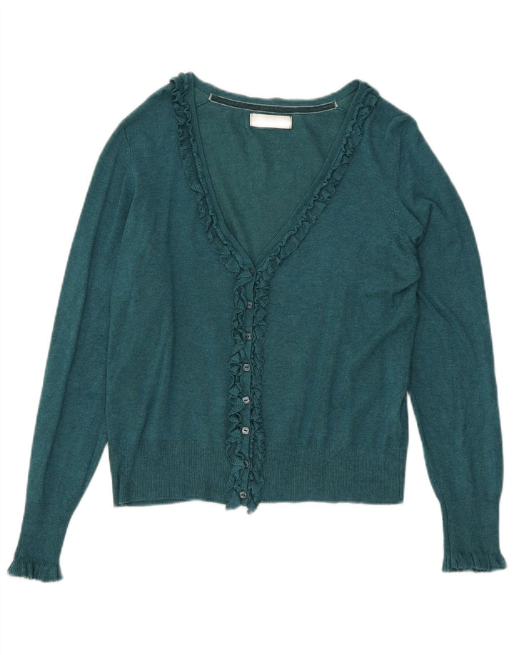 Marks & Spencer - Cárdigan corto para mujer, talla 40, color verde medio