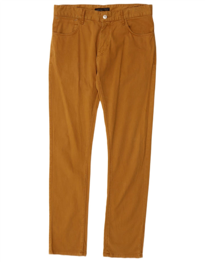 Zara Mens Slim Jeans EU 40 Medium W31 L32 Algodón Beige