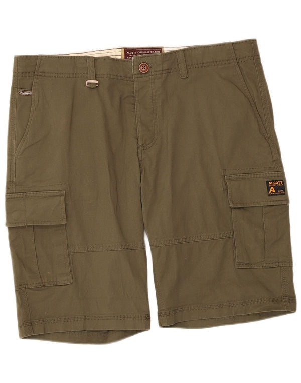 Alcott Pantalones cortos cargo de ajuste regular para hombre IT 50 Large W38 Algodón caqui