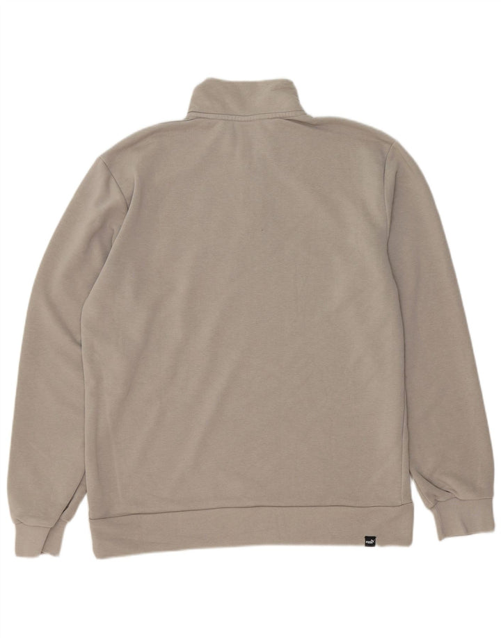 Puma Sudadera Con Cuello Y Cremallera Jumper Gris Medio
