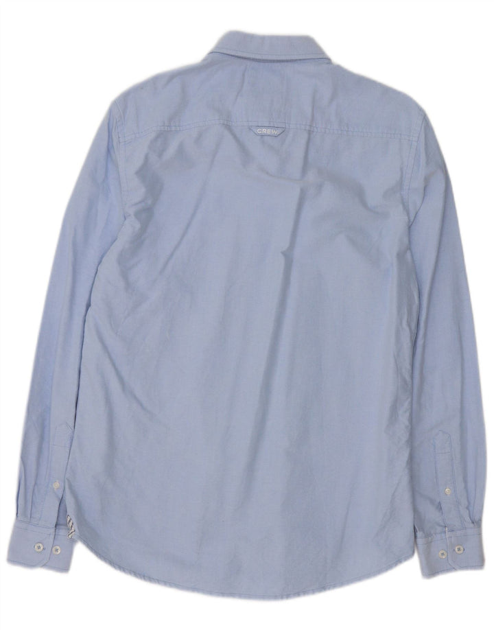 CREW CLOTHING Camisa ajustada para hombre de algodón azul medio