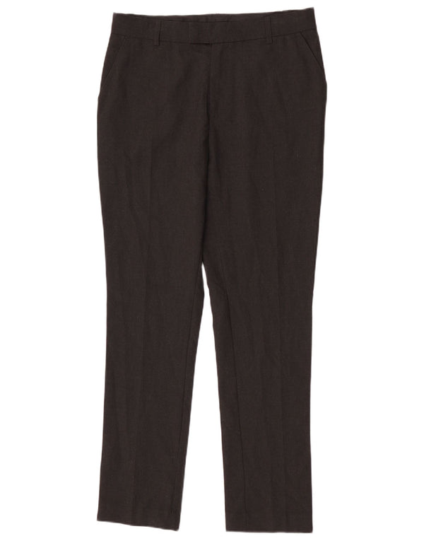 Marks & Spencer Pantalones de traje ajustados para niños 14-15 años W29 L29 Poliéster gris