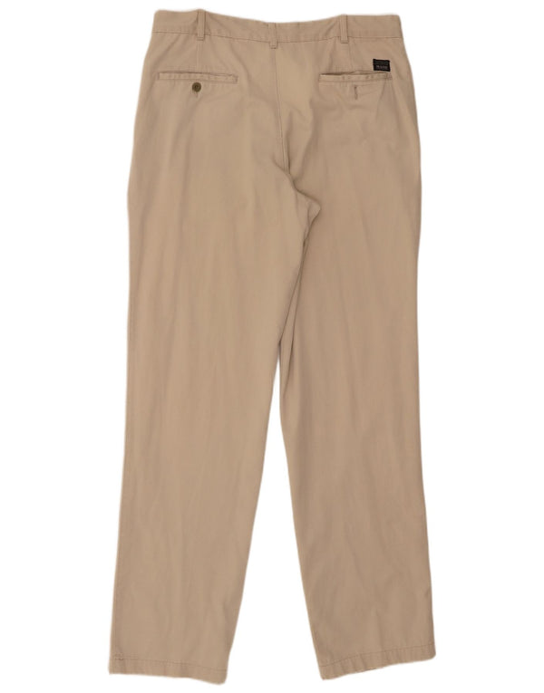 Mash Mens Pegged Chino Pantalones IT 50 Grande W34 L33 Algodón Beige
