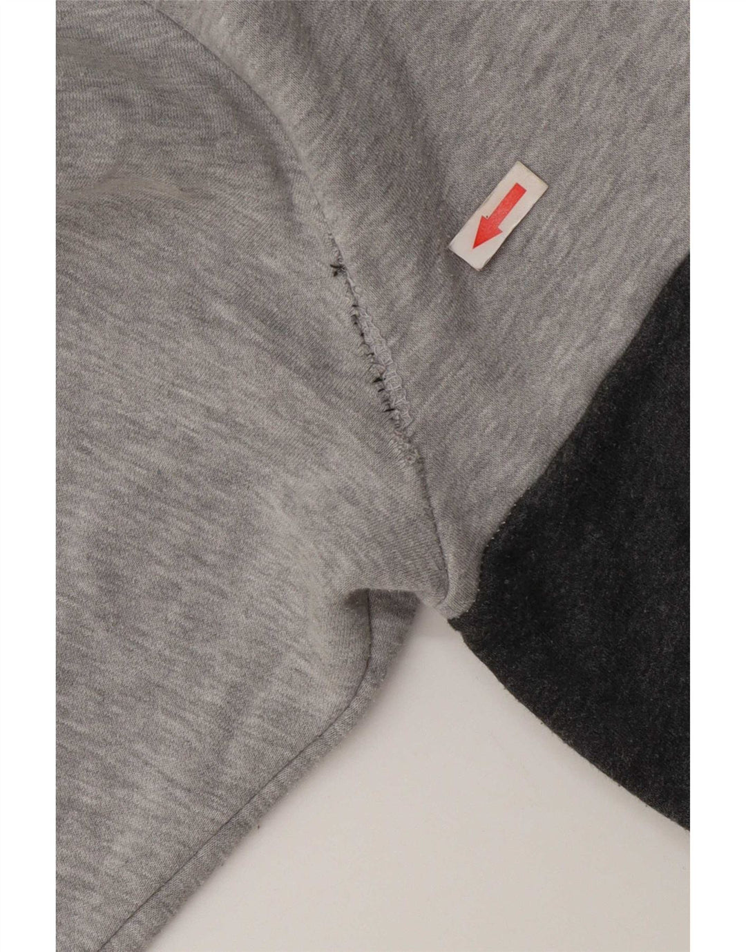 Fila Hombre Sudadera Jumper Grande Gris Colorblock Algodón