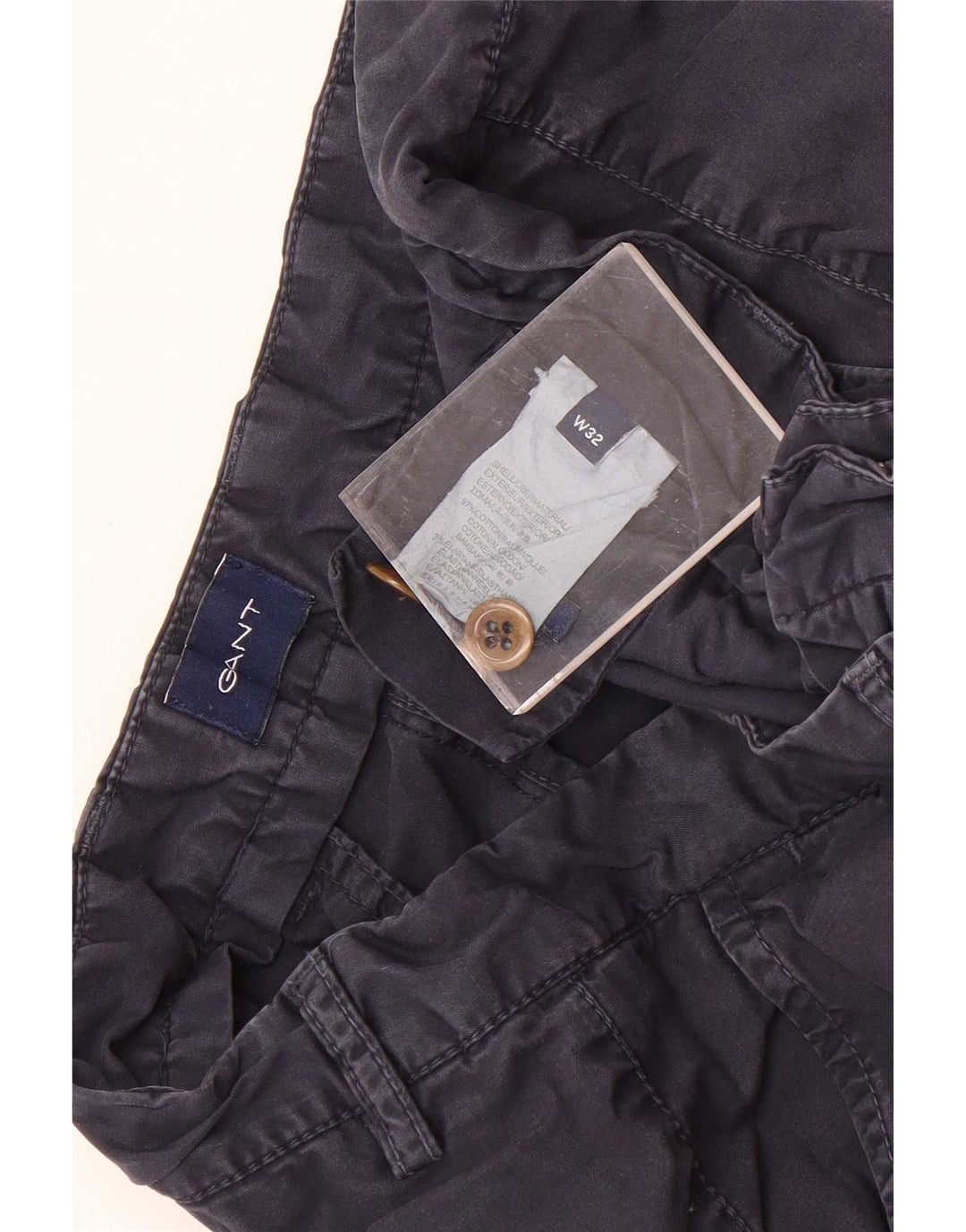 Pantalones cortos chinos Gant W32 de algodón azul marino mediano para hombre