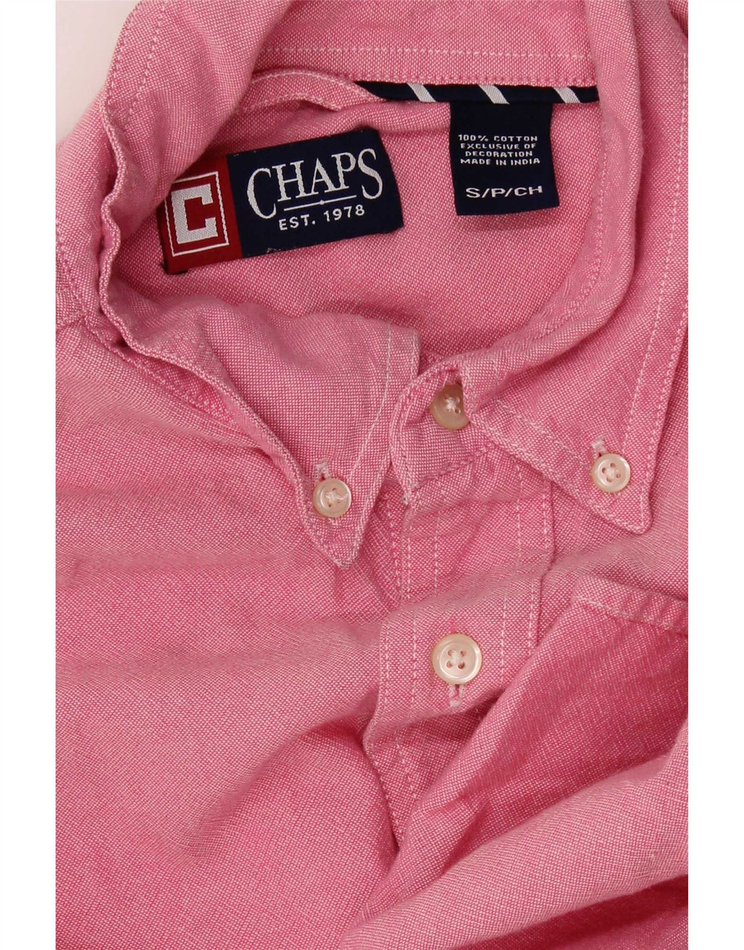Chaps Camisa Hombre Pequeña Algodón Rosa