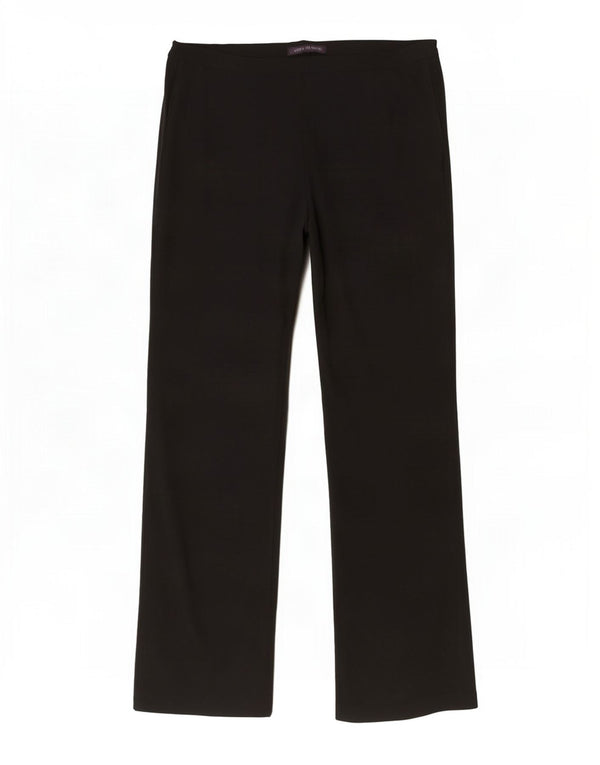 Marks & Spencer Pantalones Casuales Rectos para Mujer UK 46 Large W34 L30 Negro