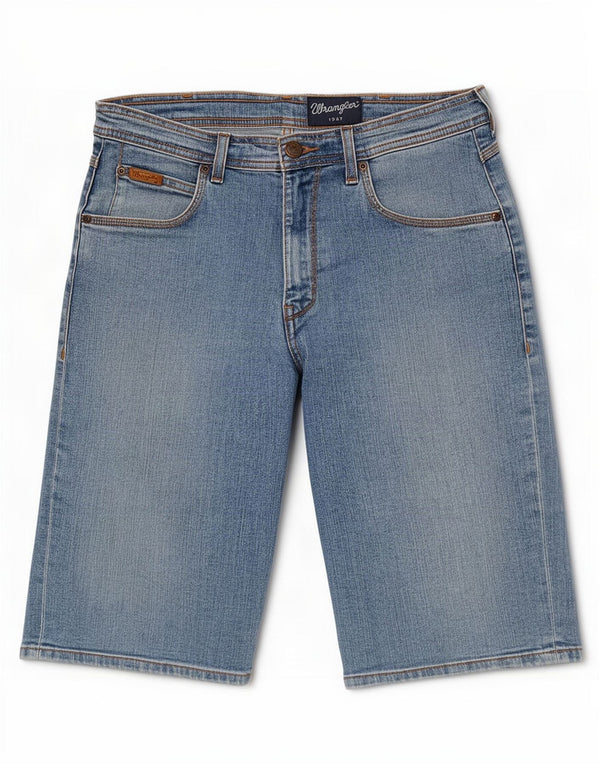 Wrangler Pantalones Cortos De Mezclilla Regulares Para Hombre W31 Algodón Azul Medio