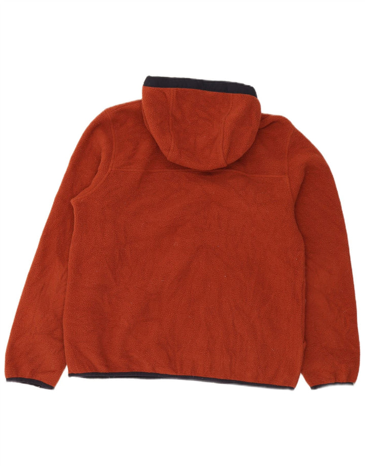 The North Face Jersey de forro polar con cuello y botones y capucha para hombre Poliéster rojo medio