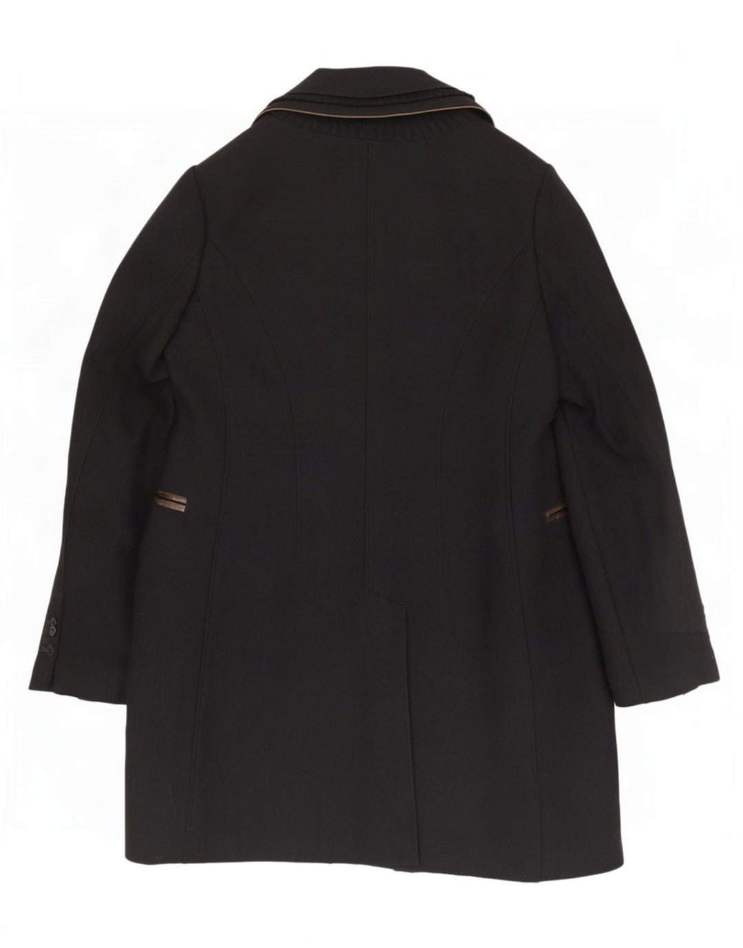 Abrigo Mujer Mabrun IT 48 XL Lana Virgen Negra