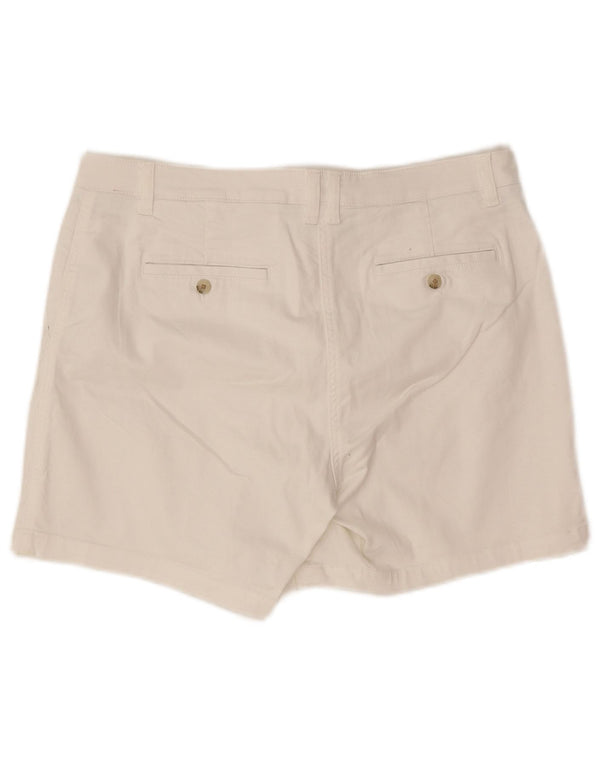 Joules Pantalones cortos chinos para mujer UK 14 Large W34 Algodón blanco