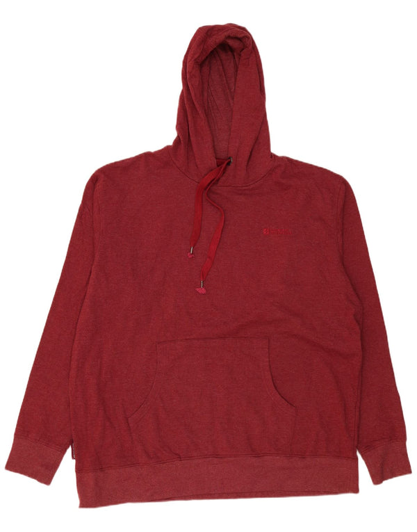 Jersey con capucha para hombre Mountain Warehouse 2XL Algodón burdeos