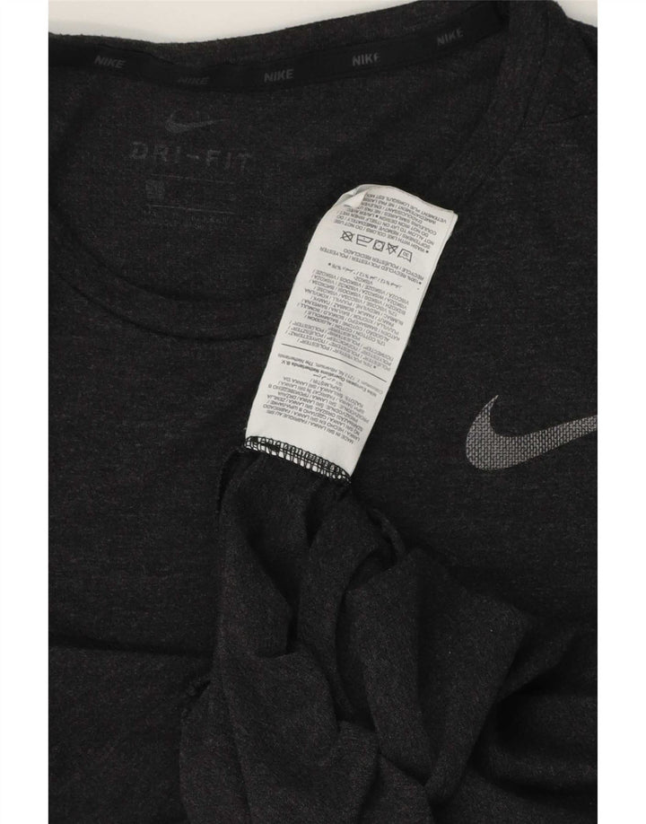 Camiseta Nike Dri Fit para hombre Top poliéster gris medio