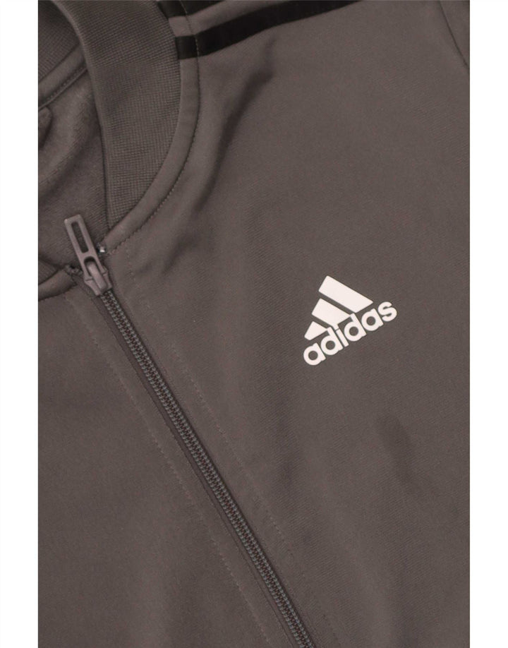 Adidas Hombre Chándal Top Chaqueta XS Gris Poliéster