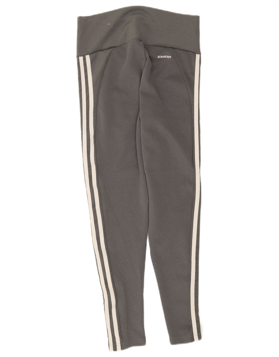Adidas Aeroready Crop Leggings para mujer UK 12/14 Poliéster gris medio