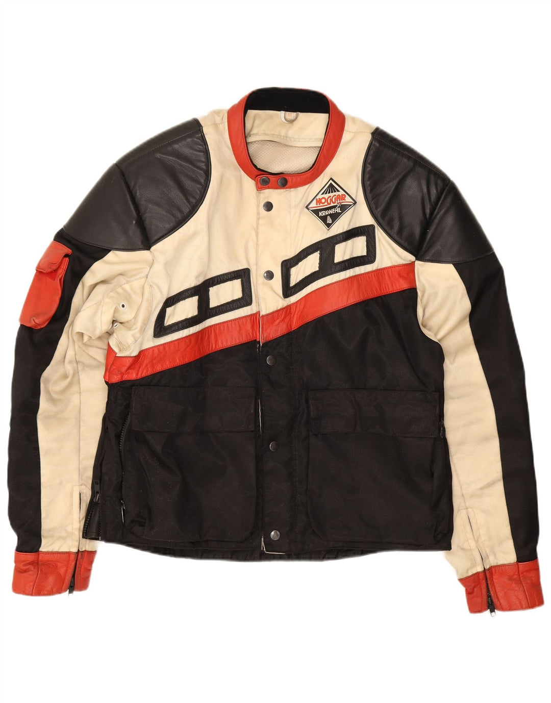 Krawehl Chaqueta Racer para hombre UK 38 Medium Black Colorblock