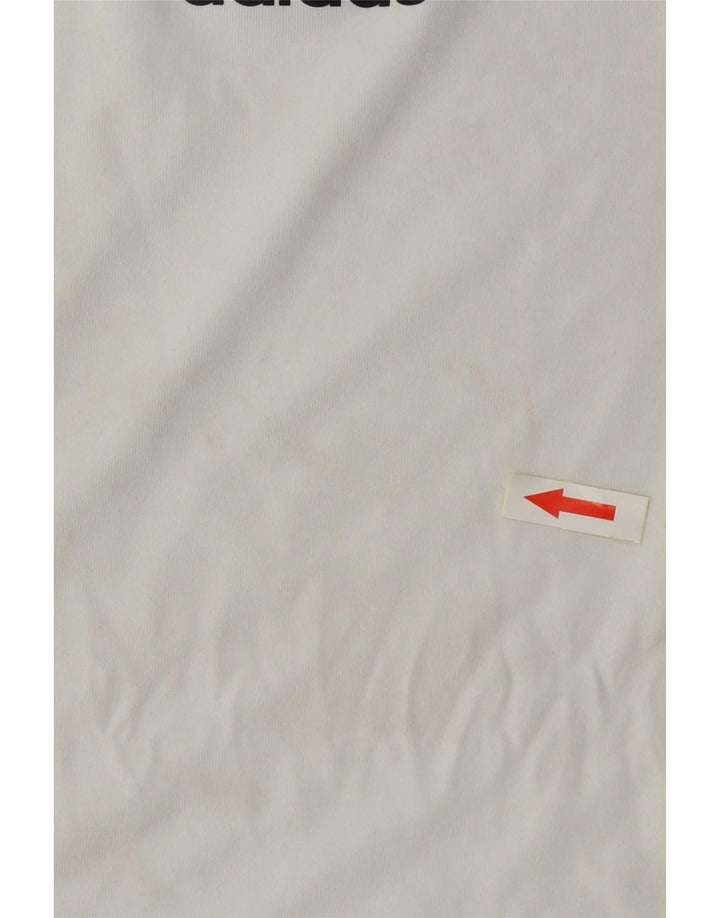 Camiseta Adidas para Hombre Aeroready Top Talla Pequeña Color Blanco a Bloques de Poliéster