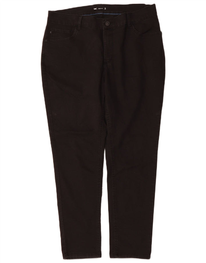 Lee Jeans ajustados de fácil ajuste para mujer US 18 2XL W36 L30 Algodón negro