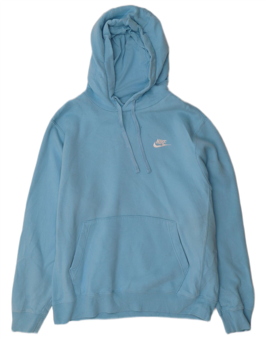 NIKE Hombre Sudadera con Capucha Jumper Azul Medio Algodón