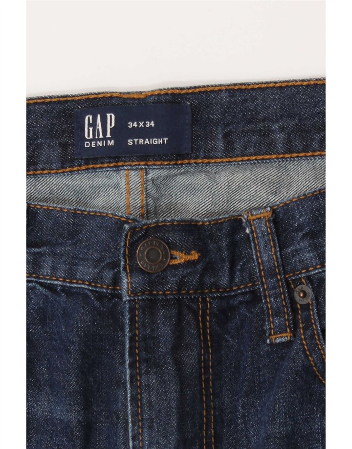Vaqueros rectos Gap para hombre W34 L31 Algodón azul marino