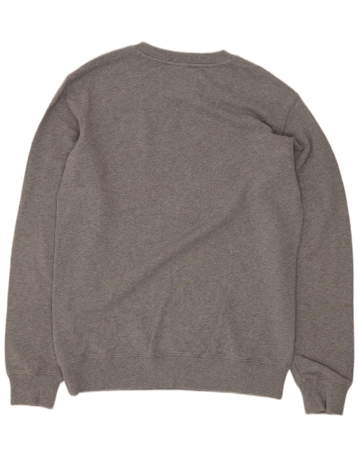 Calvin Klein Jeans Hombre Sudadera Gráfica Jumper Algodón Gris Medio
