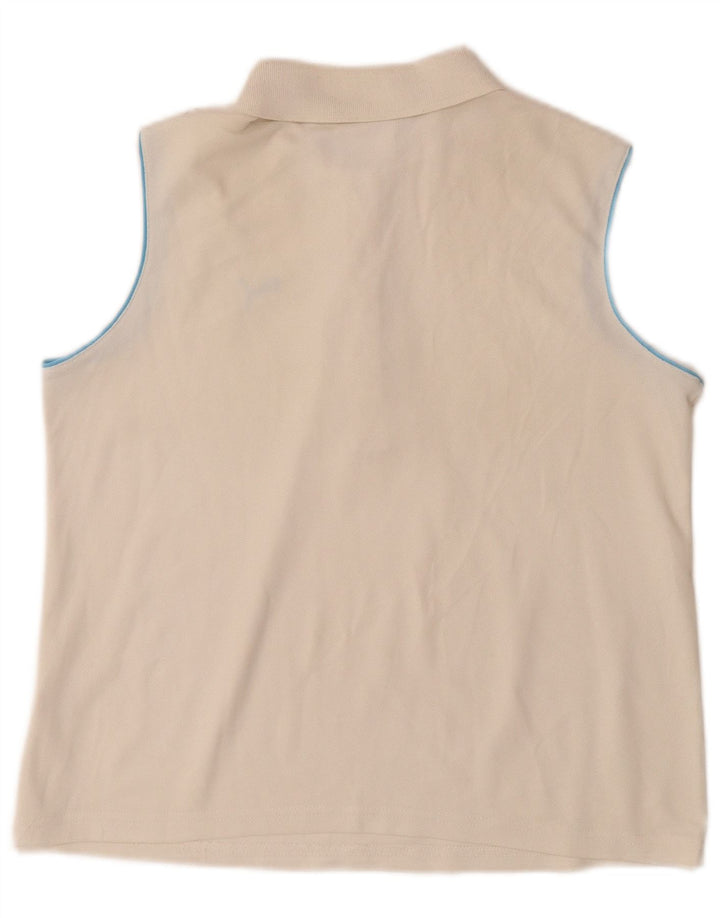 PUMA Polo sin mangas para mujer UK 14 Medium Off White