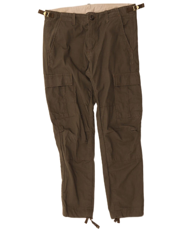 Carhartt Mujer Pantalones Cargo Slim W29 L26 Algodón Caqui
