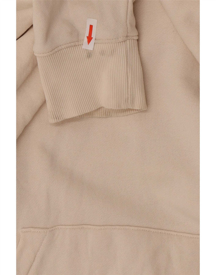 Reebok Sudadera con Capucha para Hombre Jersey Grande de algodón Blanco Roto