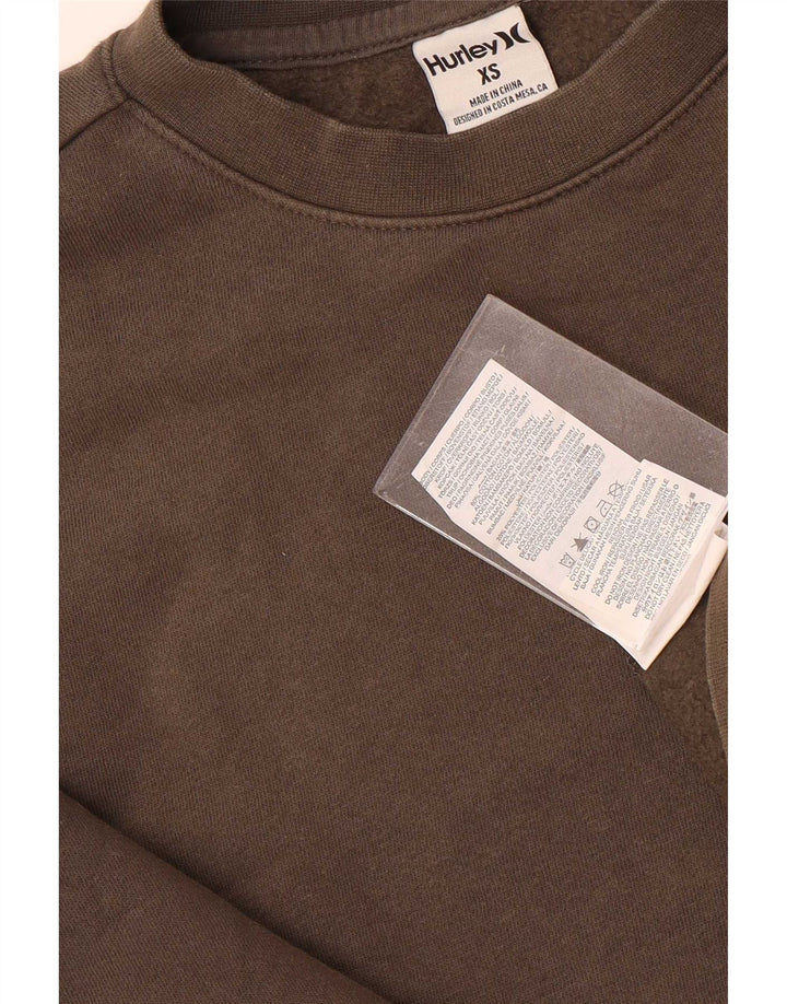 Hurley Hombre Graphic Sudadera Jumper XS Algodón Marrón