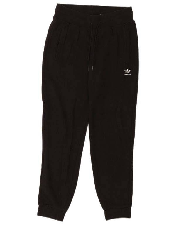 Adidas Pantalones de chándal para mujer Joggers UK 10 Small Black Cotton