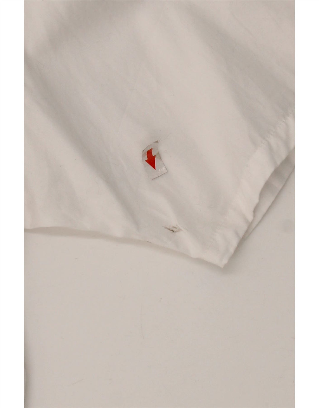 Vintage mujer camisa de manga corta blusa Reino Unido 12 blanco medio