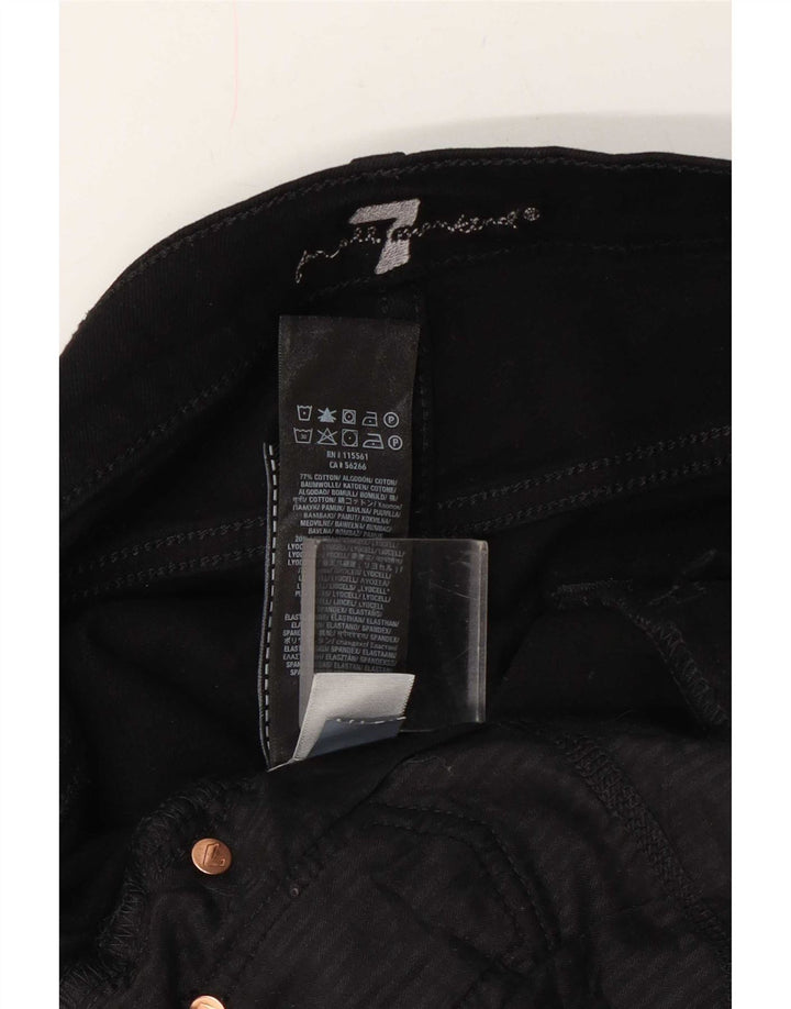 7 For All Mankind Shorts vaqueros para mujer W34 Large Algodón negro