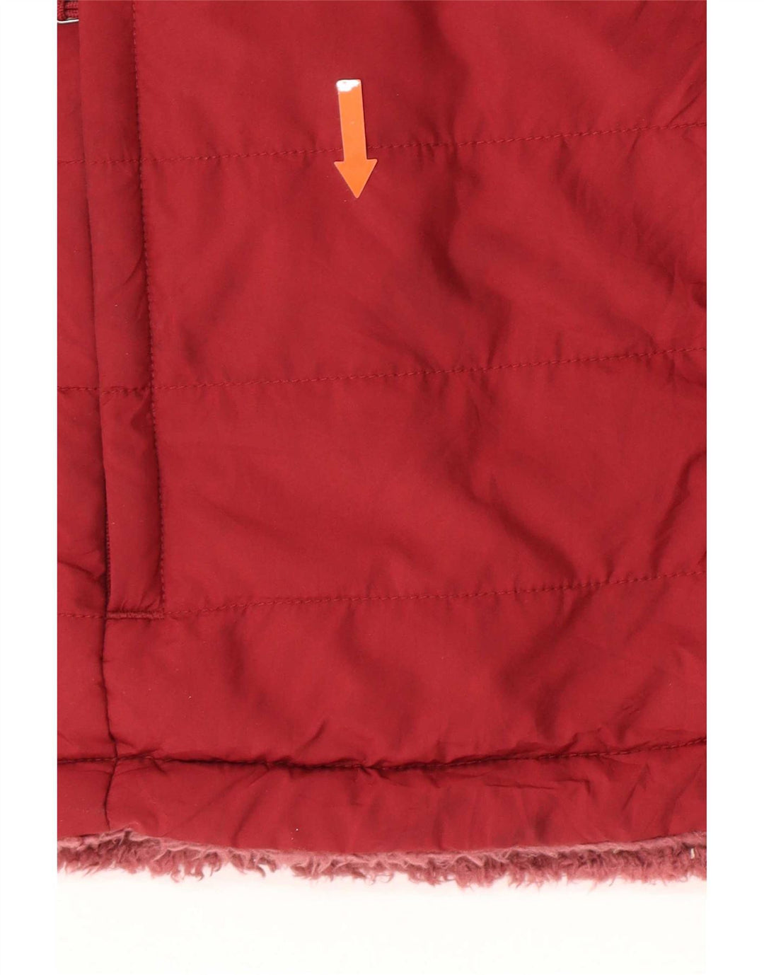 The North Face Chaqueta acolchada reversible para mujer UK10 Small Borgoña