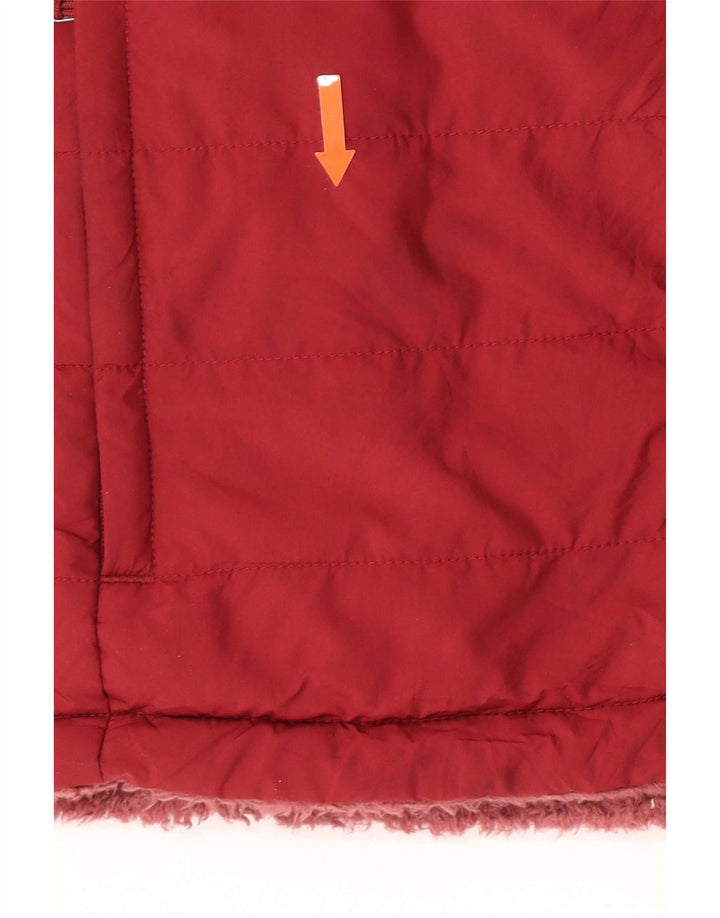 The North Face Chaqueta acolchada reversible para mujer UK10 Small Borgoña