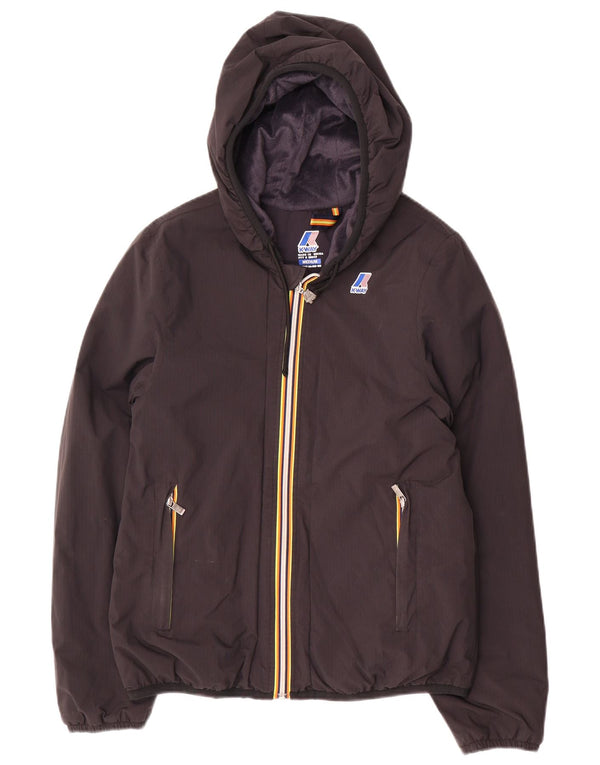 Chaqueta cortavientos con capucha para mujer K-Way UK 44 Mediana Poliamida negra