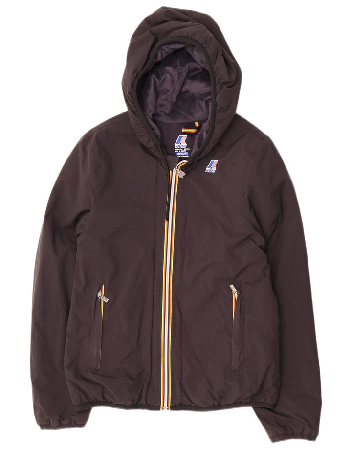 Chaqueta cortavientos con capucha para mujer K-Way UK 44 Mediana Poliamida negra