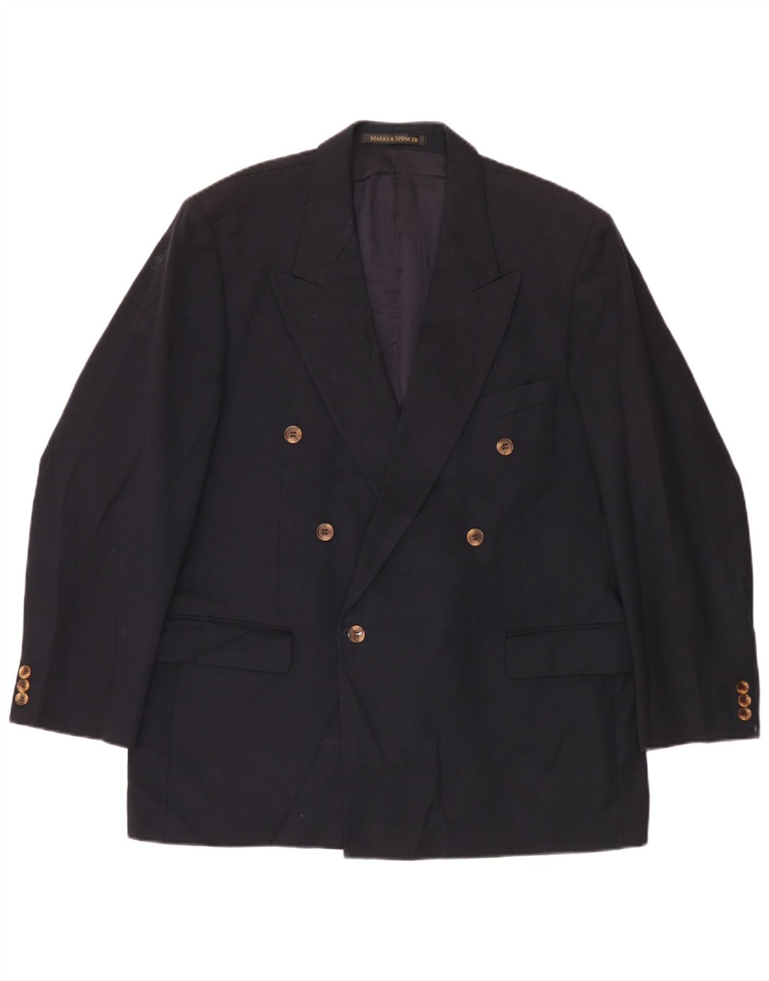 Marks & Spencer Chaqueta tipo blazer con doble botonadura para hombre UK 44 XL Azul marino