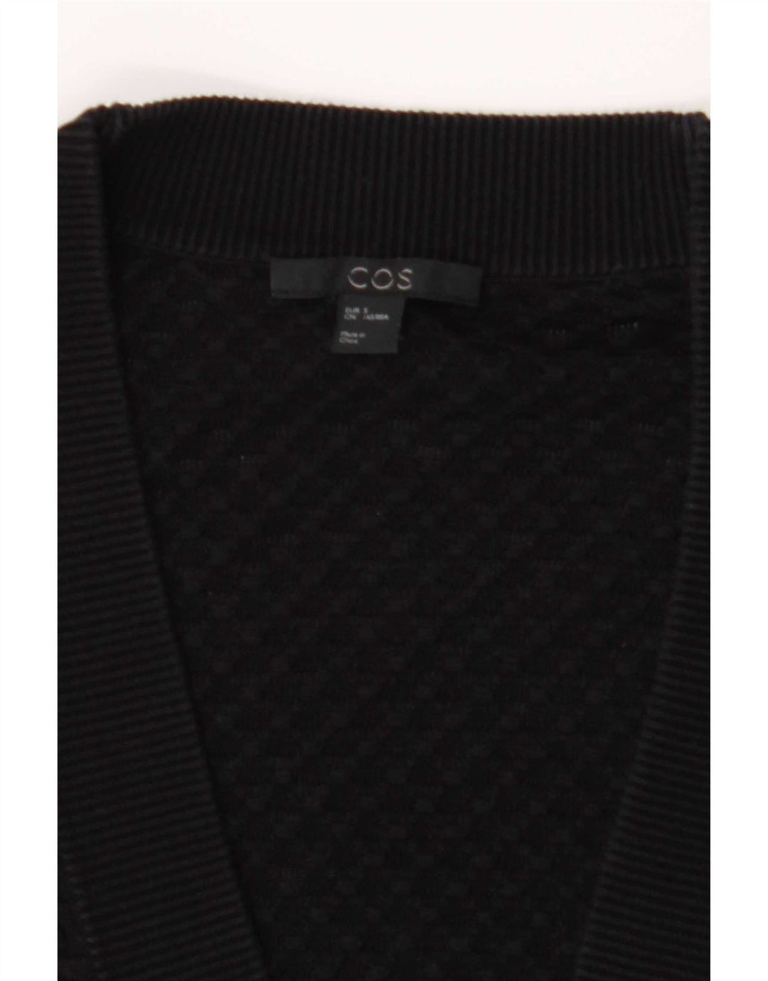 Cos Suéter tipo cárdigan largo para mujer UK 10 Small Black