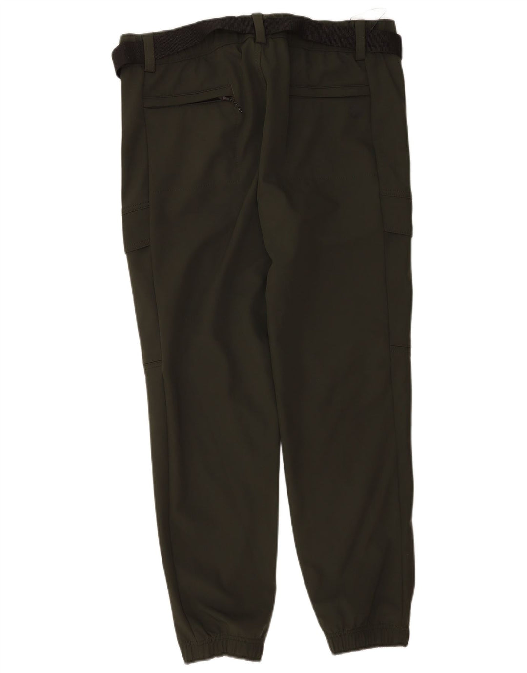 Marks & Spencer Pantalones cargo rectos para hombre W36 L31 Poliéster caqui