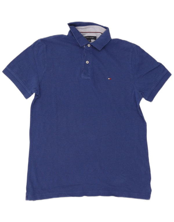 Polo Tommy Hilfiger Hombre Algodón Azul Medio